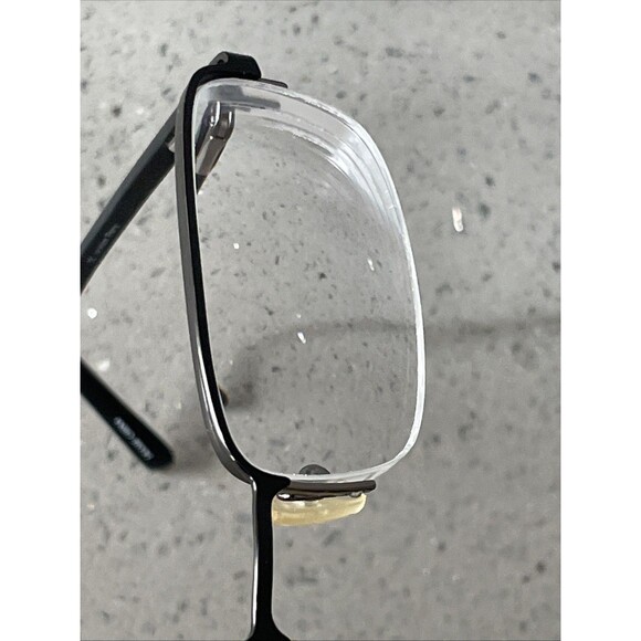 JACKSON PERRY EYEGLASSES FRAMES ONLY Ivan BLK black 53-19-135 half rim rectangle - Picture 14 of 14